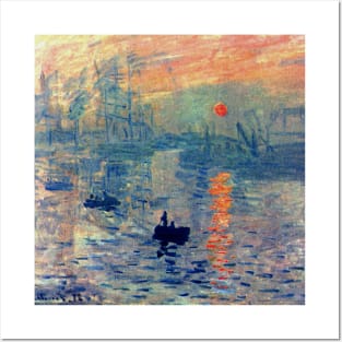 Impression, Sunrise by Claude Monet (1872) Posters and Art